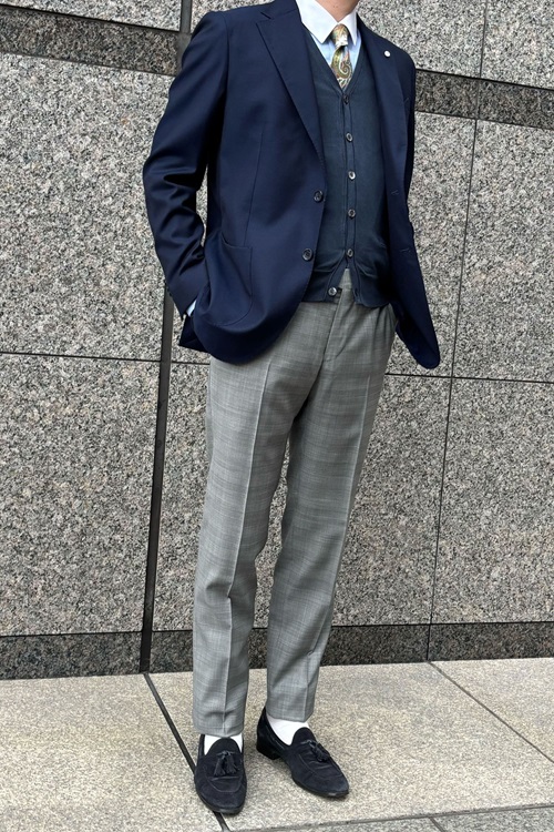都会的クラシックを纏う】PT TORINOのグレンチェック・スリムパンツ