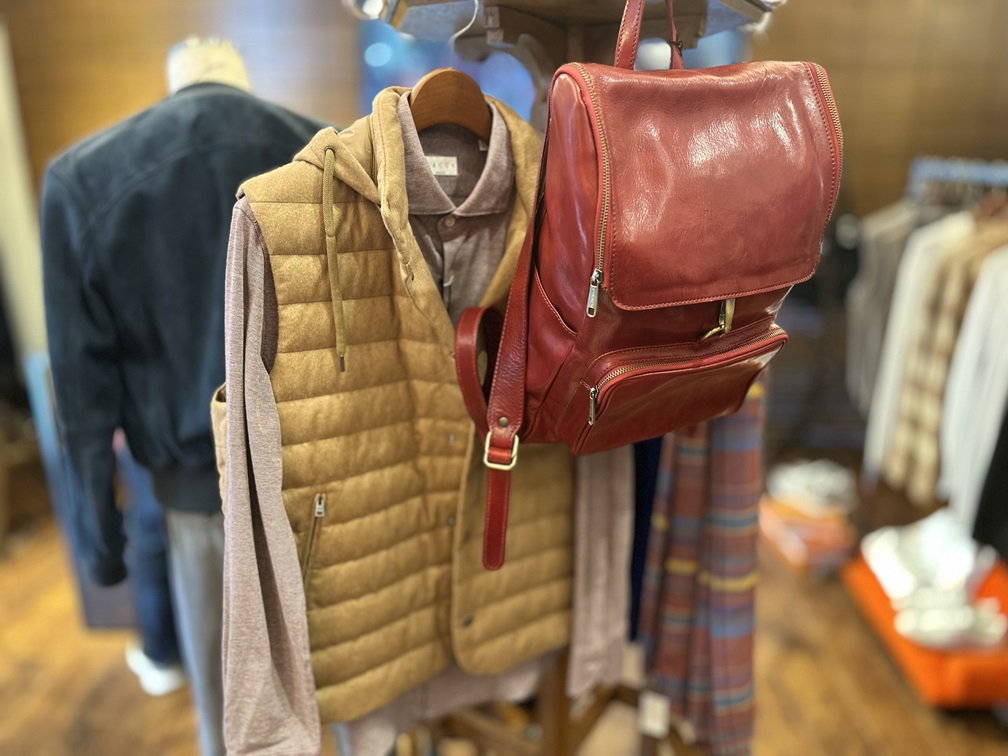 キャメルベストとのコーディネート例