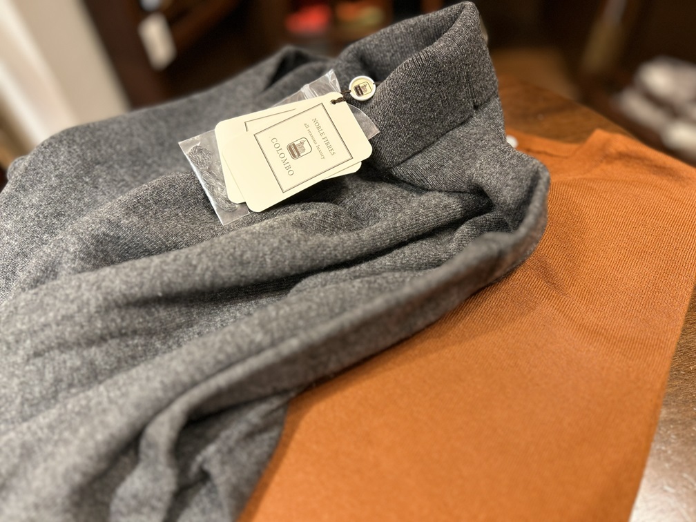 Colomboとmaloカシミヤニット