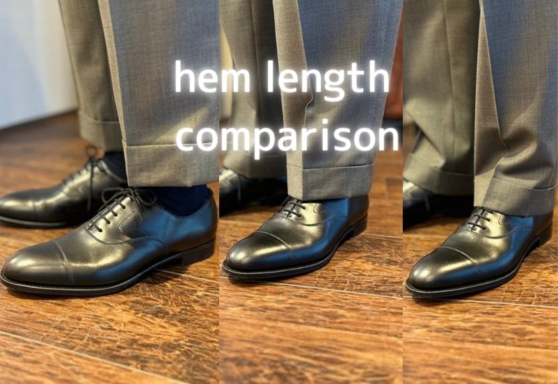 裾長さ比較店内STAFF着画文字