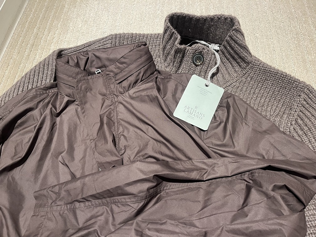 LAMANO ARTISANS ニットブルゾン ライナーブルゾン ディテール写真