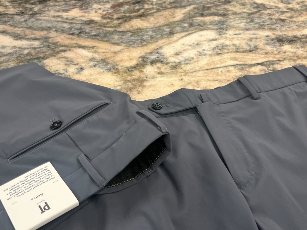 PT TORINO Activeストレッチパンツ前面ディテール