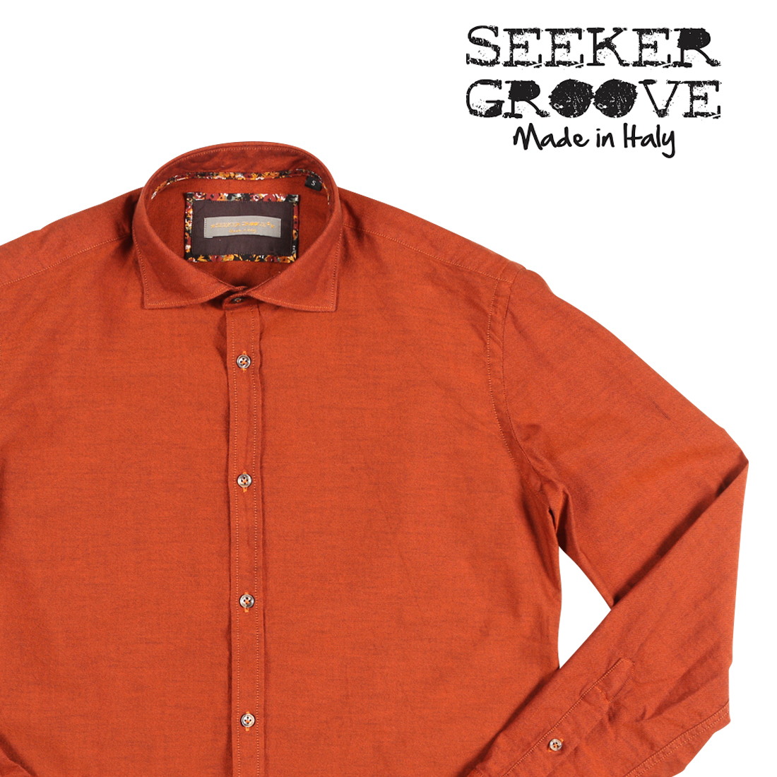 SEEKER GROOVE（シーカーグルーブ） 長袖シャツ 440/B オレンジ S 